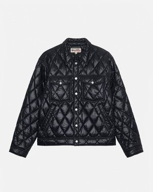 Veste Stussy Ranch Matelassé Nylon Noir | UKE-3546068