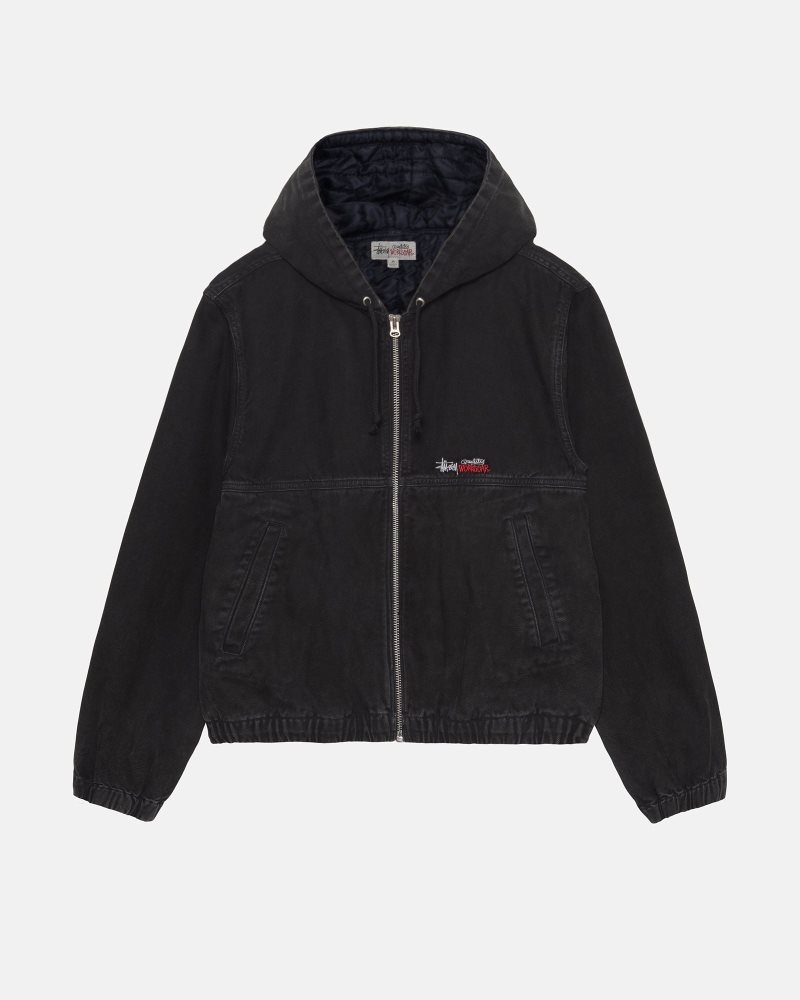 Veste Stussy Travail Insulated Tela Noir | ECA-5262776