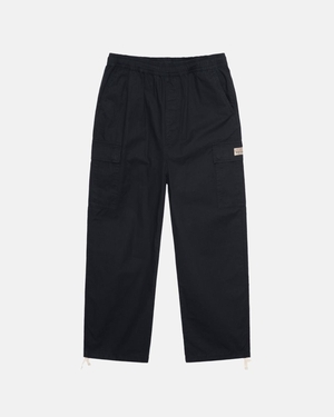 Pantalon Stussy Beach Ripstop Cargo Noir | HUL-3896794