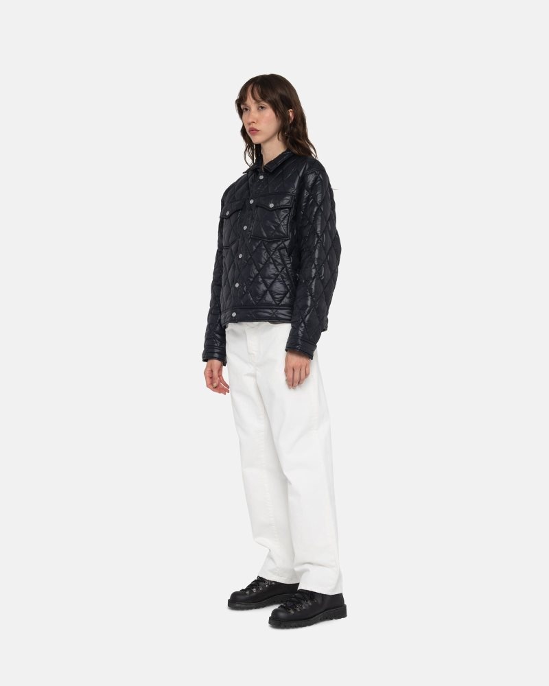 Veste Stussy Ranch Matelassé Nylon Noir | UKE-3546068