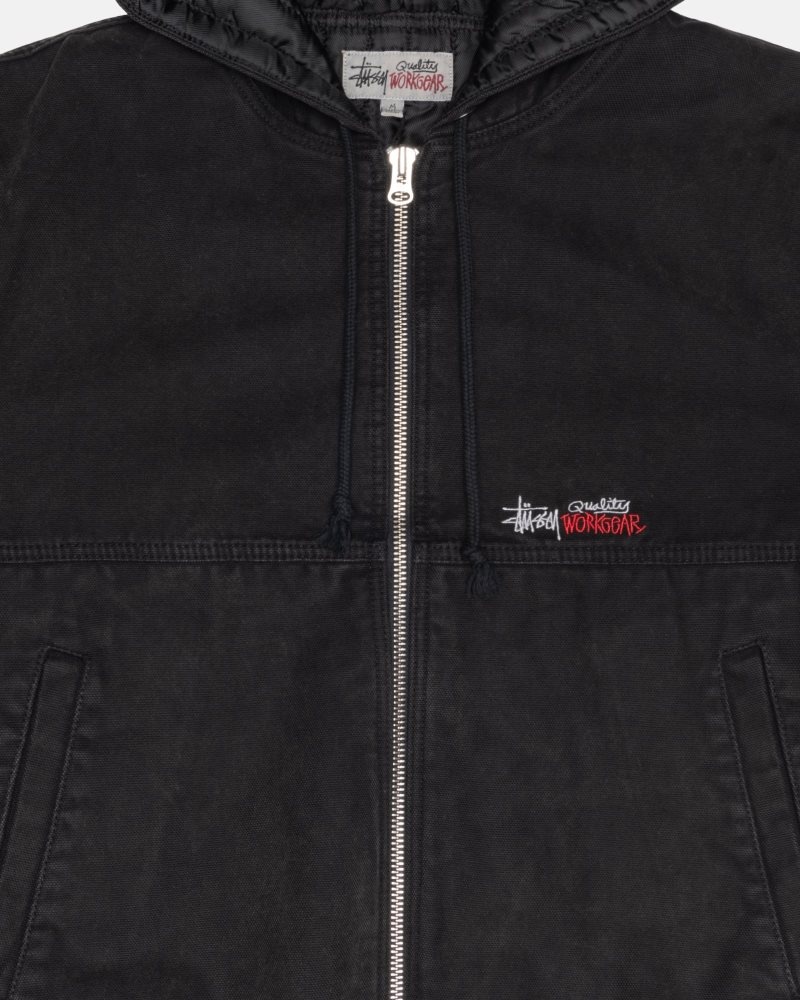 Veste Stussy Travail Insulated Tela Noir | ECA-5262776