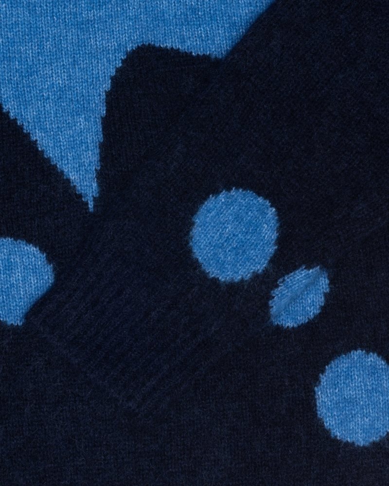 Pull Stussy Dice Fuzzy Crew Bleu | FDO-4944709