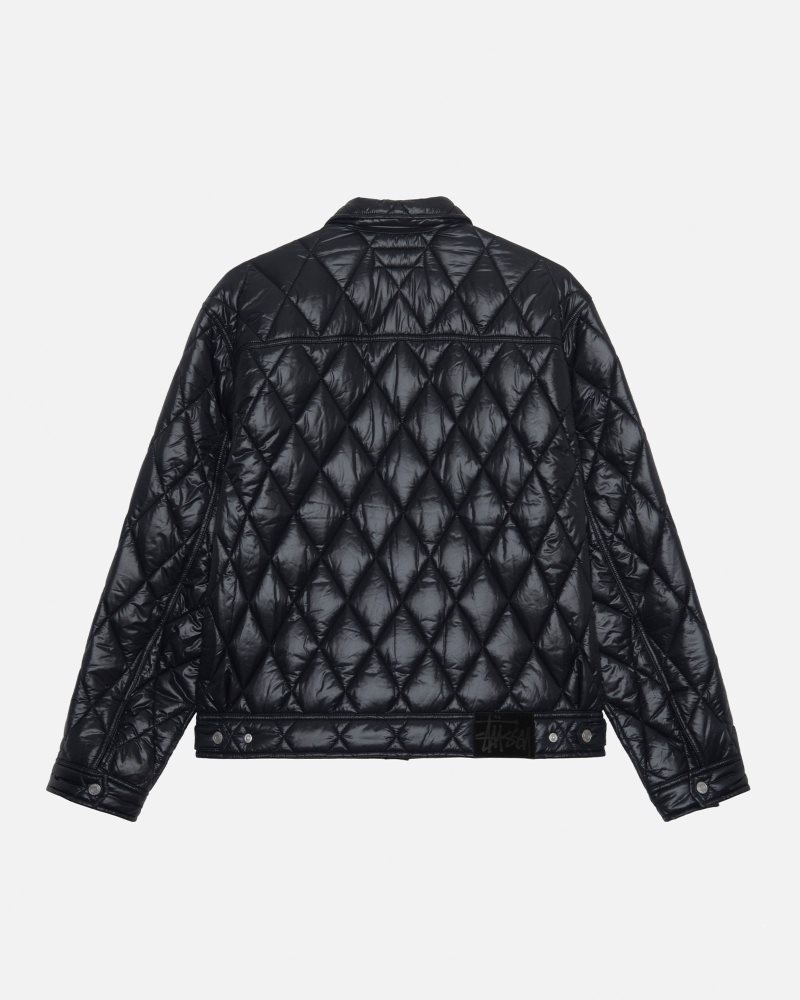 Veste Stussy Ranch Matelassé Nylon Noir | UKE-3546068