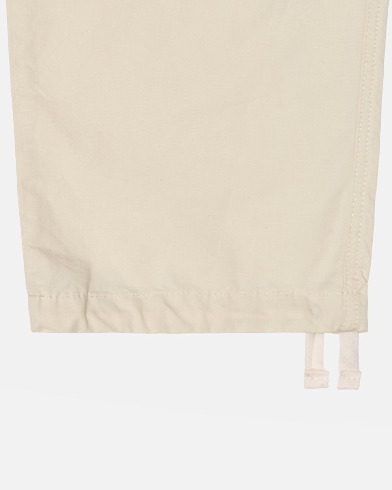 Pantalon Stussy Beach Ripstop Cargo Blanche | TJM-0615360