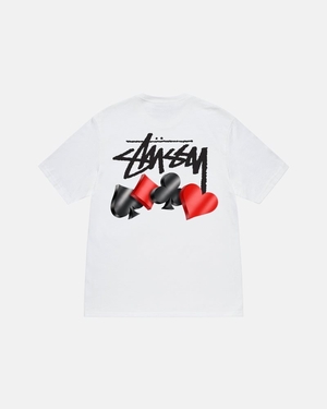 T Shirts Stussy Suits Blanche | NHO-5403608