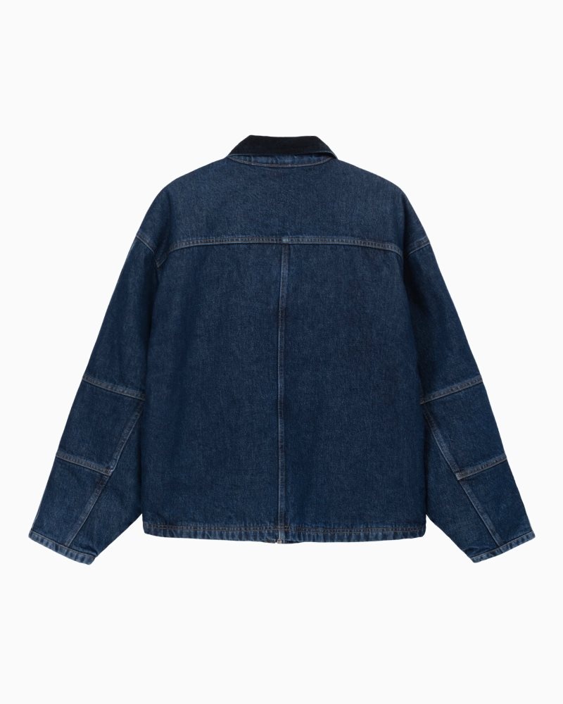 Veste Stussy Shop Washed Denim Lavage | FOE-3393414