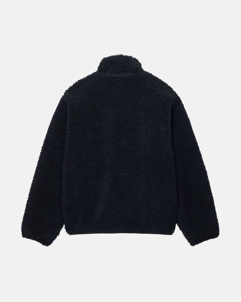 Veste Stussy Sherpa Reversible Noir | OFI-5158434