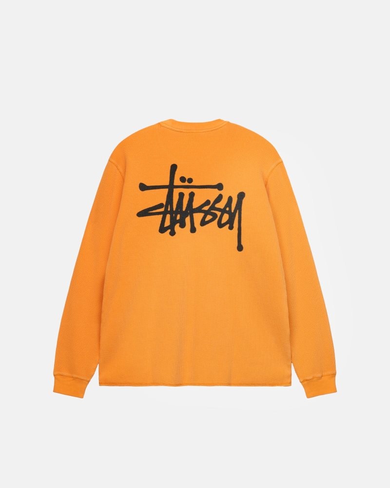 Sweat Stussy Basic Stock Ls Thermal Abricot | VEB-2815108