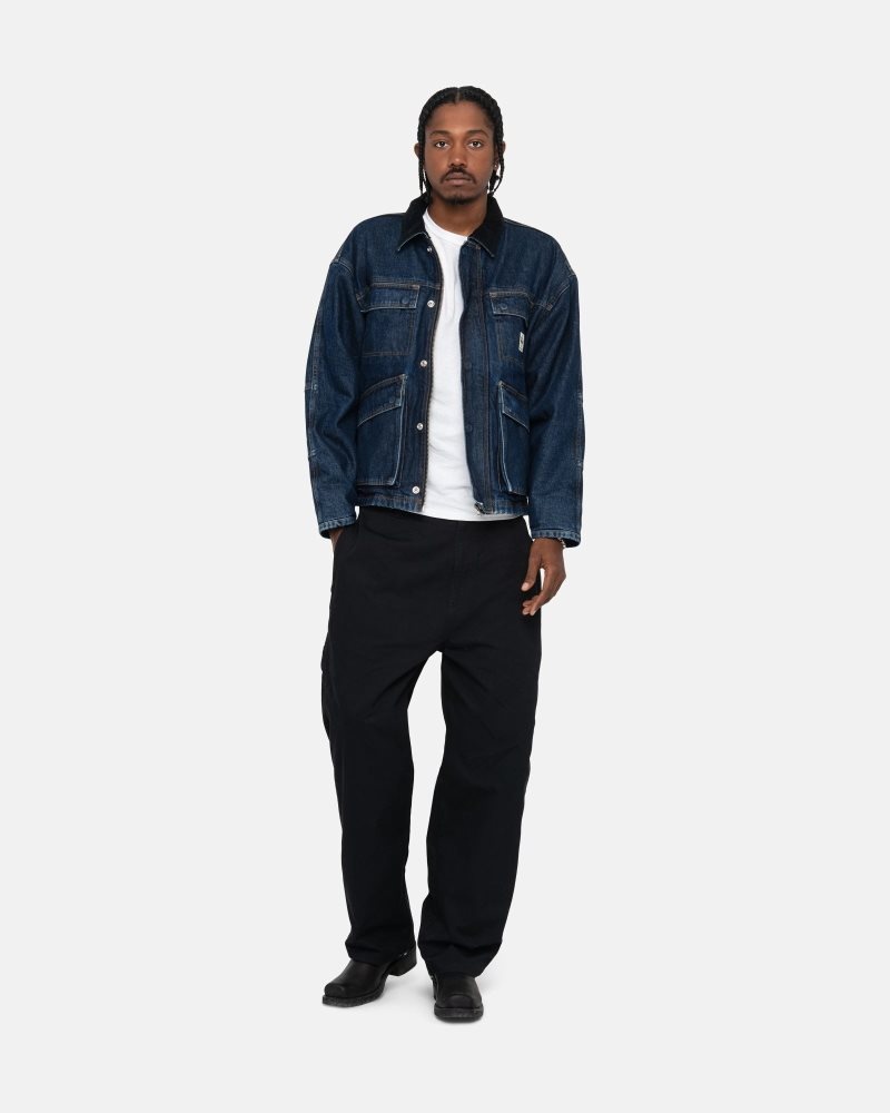 Veste Stussy Shop Washed Denim Lavage | FOE-3393414