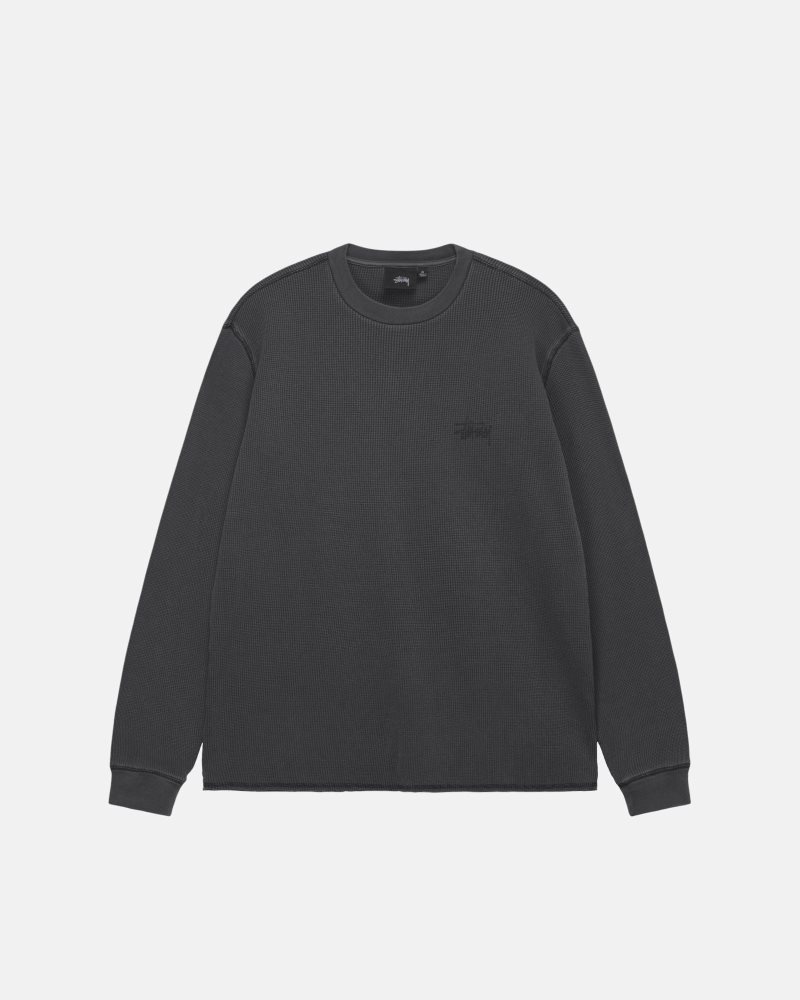 Sweat Stussy Basic Stock Ls Thermal Noir | JAO-9045670