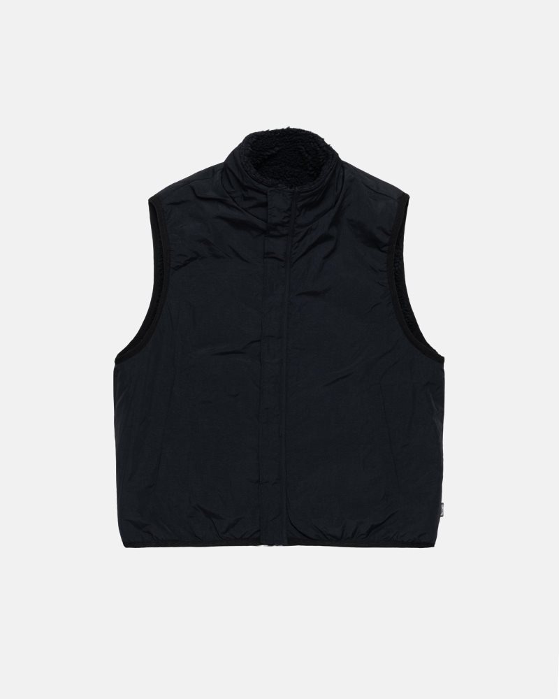 Gilet Stussy Sherpa Reversible Noir | FMX-2697974