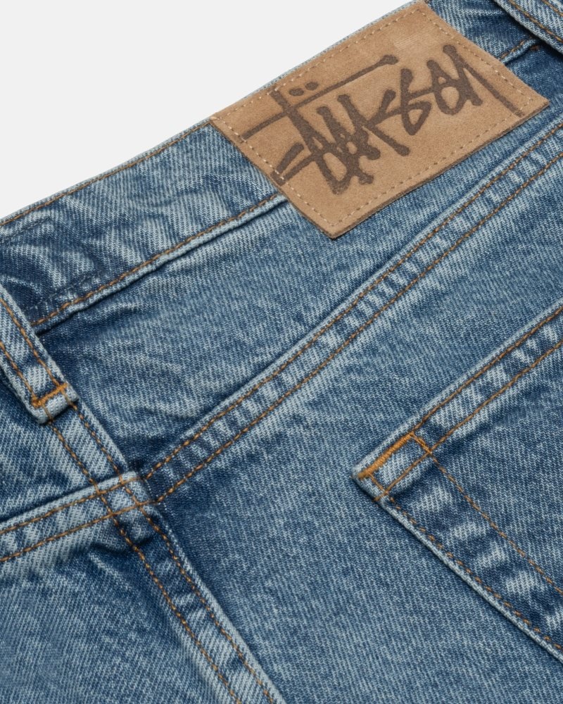 Jean Stussy Classiche Denim Bleu | WSE-5091104