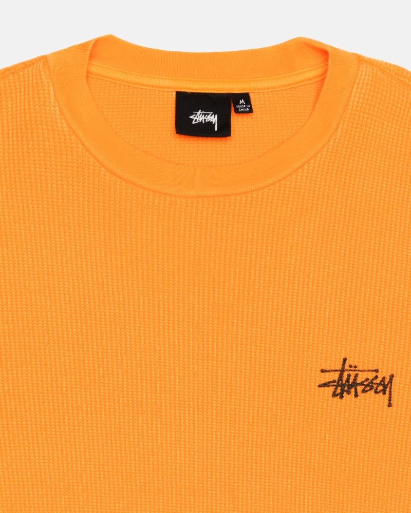 Sweat Stussy Basic Stock Ls Thermal Abricot | VEB-2815108