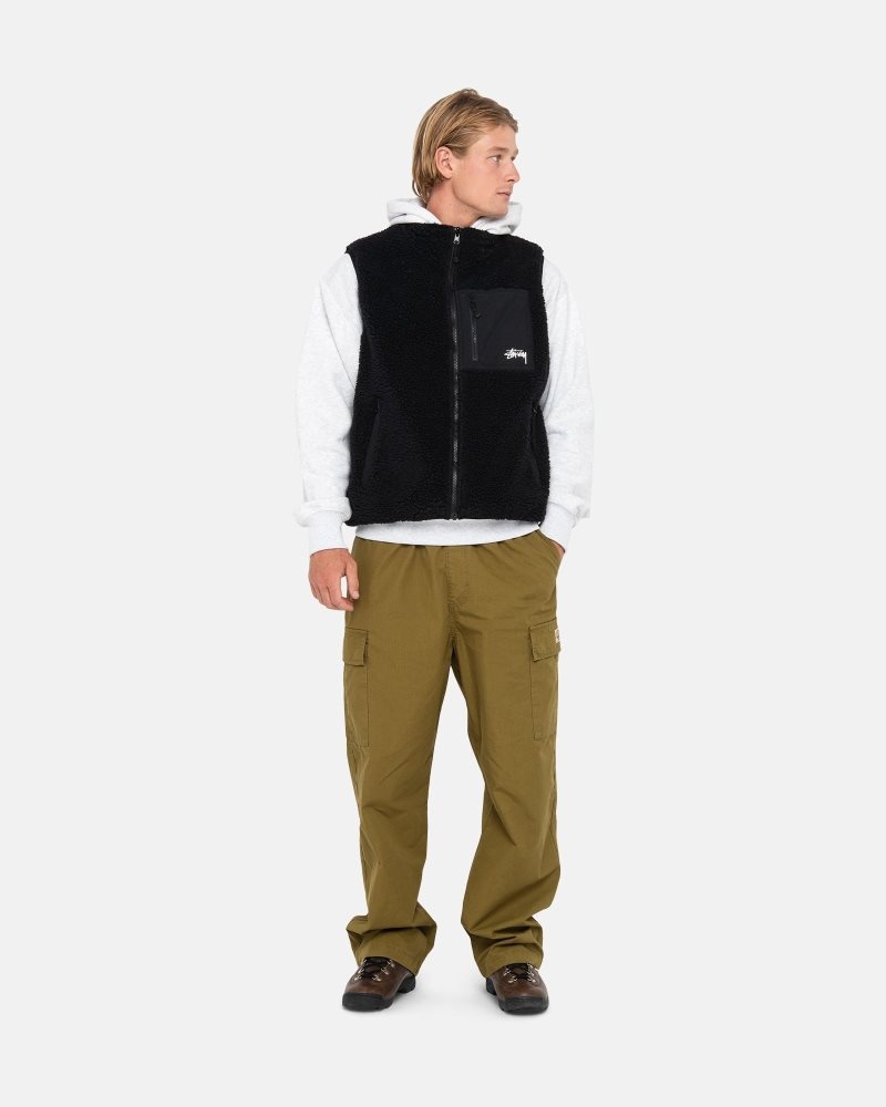 Gilet Stussy Sherpa Reversible Noir | FMX-2697974