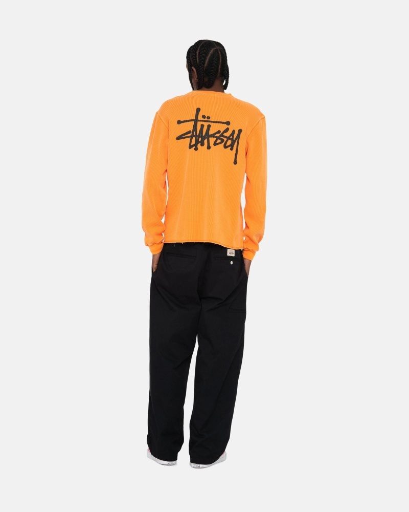 Sweat Stussy Basic Stock Ls Thermal Abricot | VEB-2815108