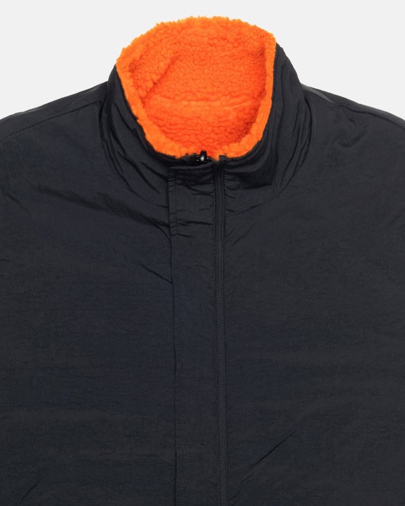 Gilet Stussy Sherpa Reversible Tangerine | RNV-9614290