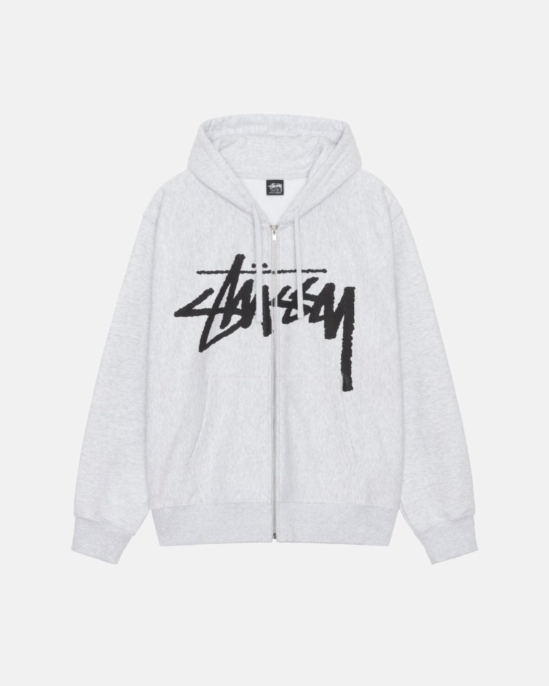 Sweat a Capuche Stussy Venus Zip Ash Heather | ONU-2047322