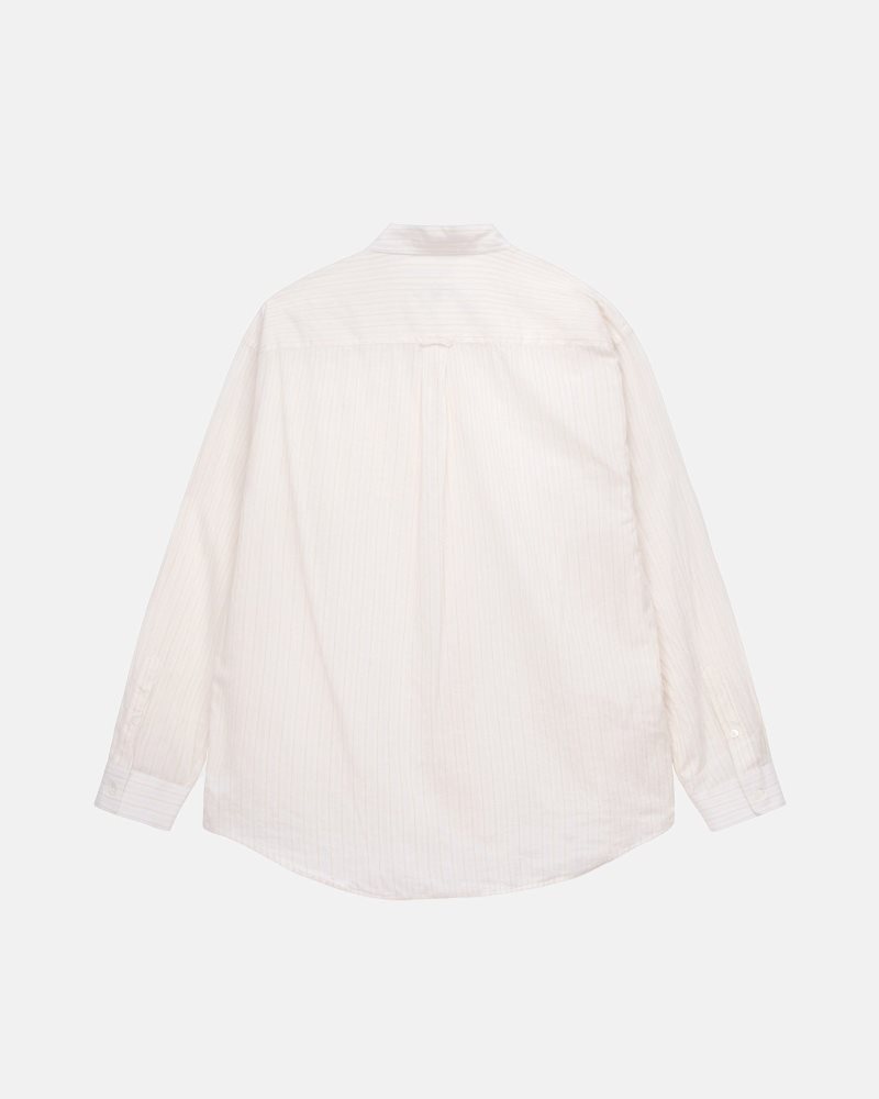 Chemise Stussy Light Weight Classiche Blanche | ZLV-5293071