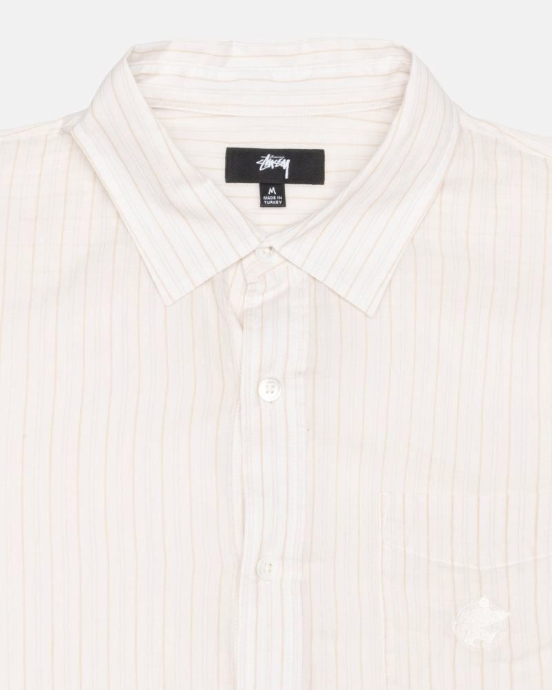 Chemise Stussy Light Weight Classiche Blanche | ZLV-5293071