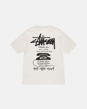 T Shirts Stussy Old Phone Pigment Dyed Natural | GXG-4926525