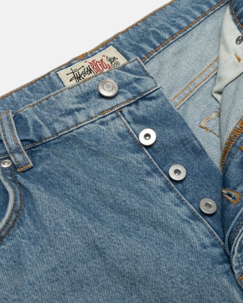 Jean Stussy Big Ol' Denim Bleu | QDS-0598062