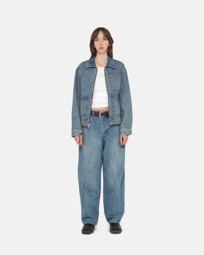 Jean Stussy Big Ol' Denim Bleu | QDS-0598062