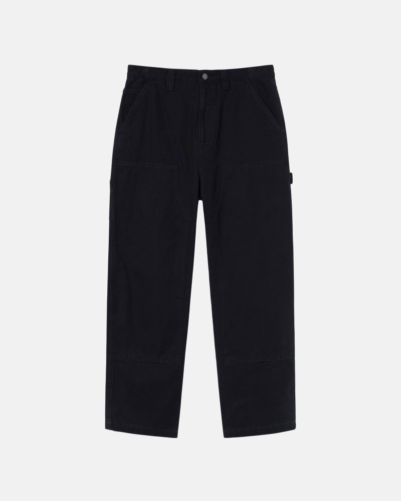 Pantalon Stussy Travail Tela Noir | KOX-9081607