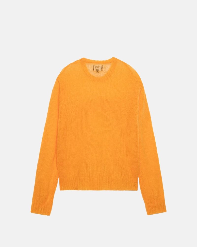 Pull Stussy Loose Knit Logo Orange | LRR-8565425