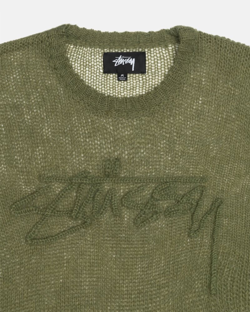 Pull Stussy Loose Knit Logo Cypress | IRE-6619445