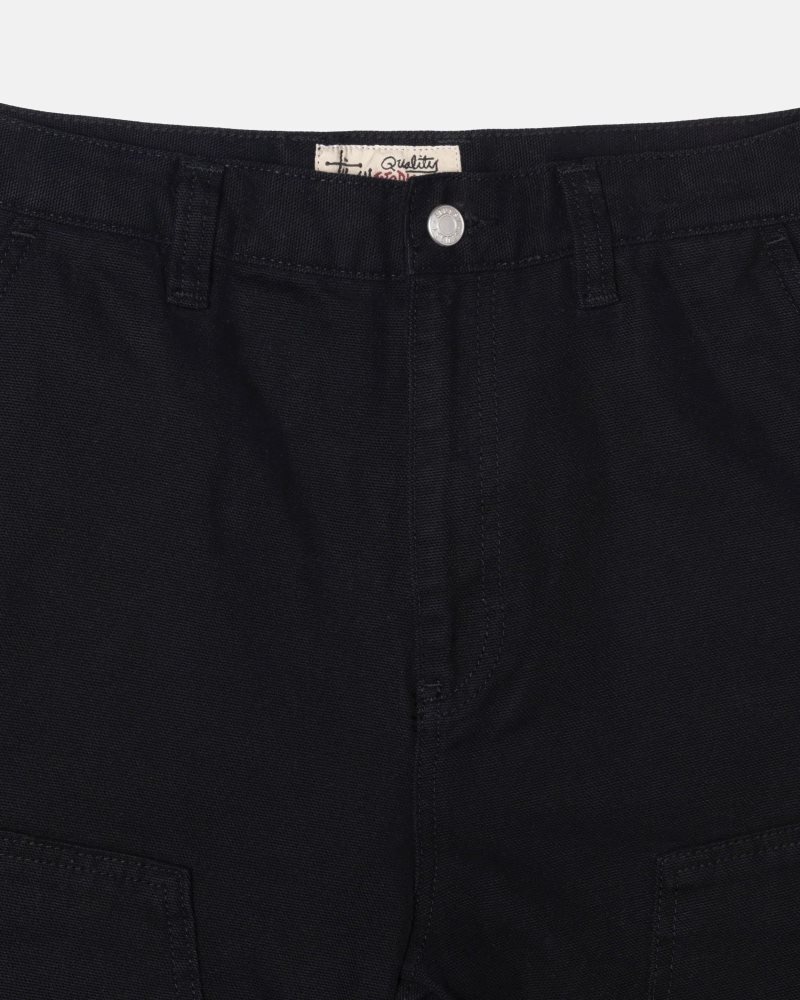 Pantalon Stussy Travail Tela Noir | KOX-9081607