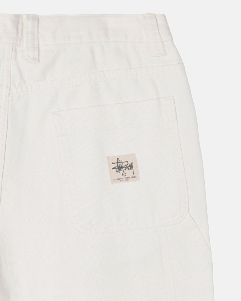 Pantalon Stussy Travail Tela Bone | EZB-2905930