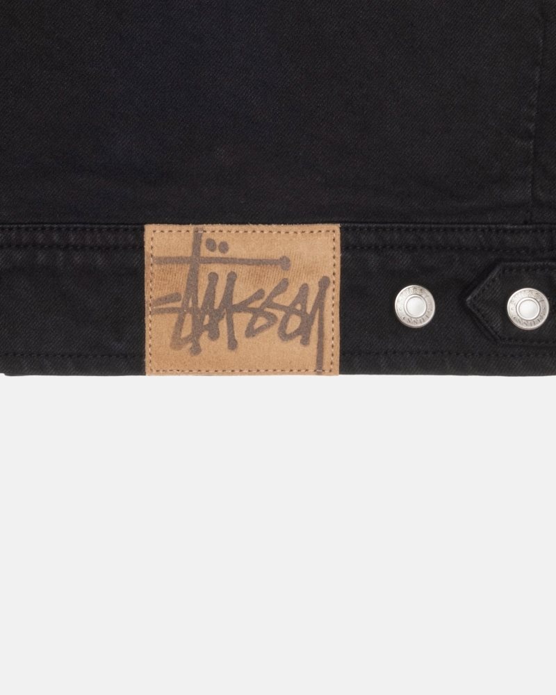 Veste Stussy Zip Travail Overdyed Noir | XDW-8351264