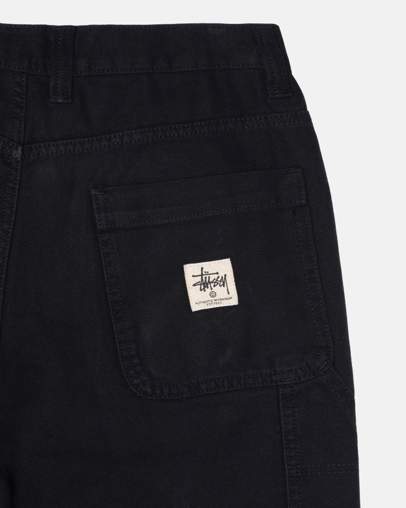 Pantalon Stussy Travail Tela Noir | KOX-9081607