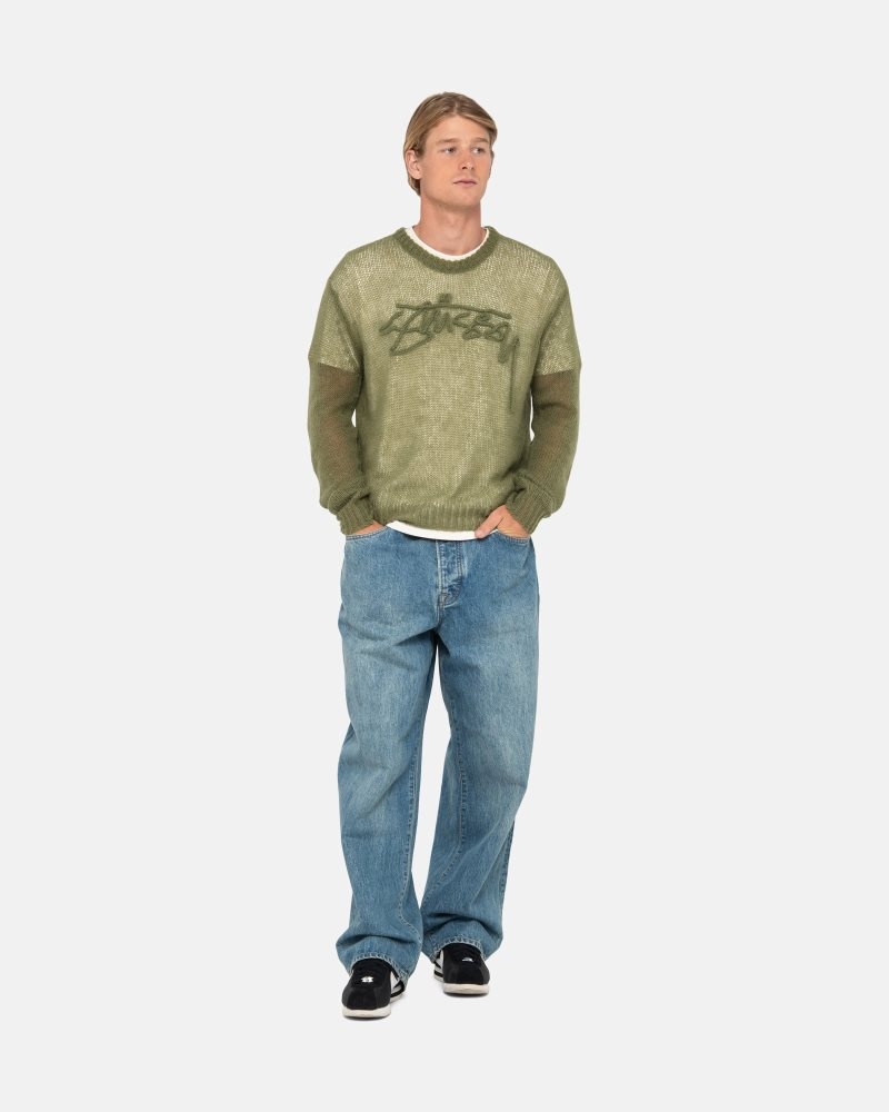 Pull Stussy Loose Knit Logo Cypress | IRE-6619445