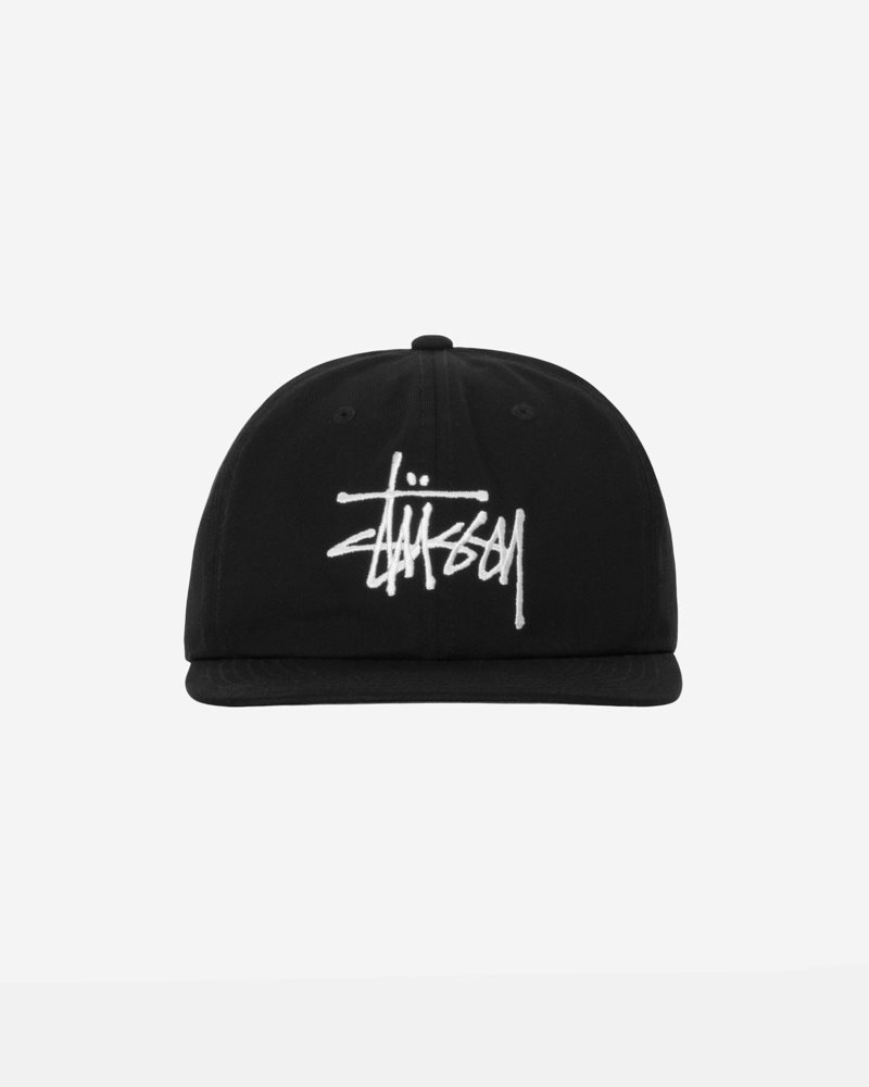 Casquettes Stussy Mid-depth Basic Strapback Noir | YBZ-4870480