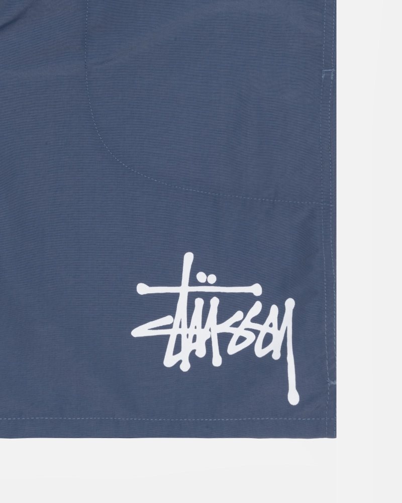 Short Stussy D'eau Big Basic Bleu Marine | TTU-2651516