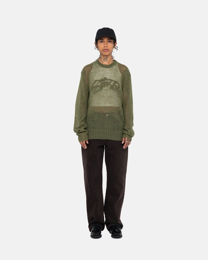 Pull Stussy Loose Knit Logo Cypress | IRE-6619445