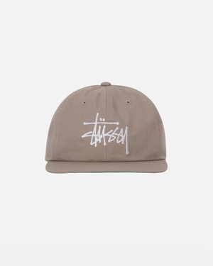 Casquettes Stussy Mid-depth Basic Strapback Kaki | COA-2587291