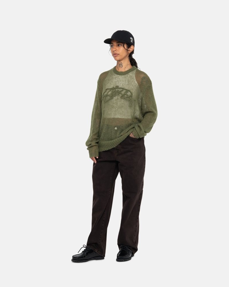 Pull Stussy Loose Knit Logo Cypress | IRE-6619445