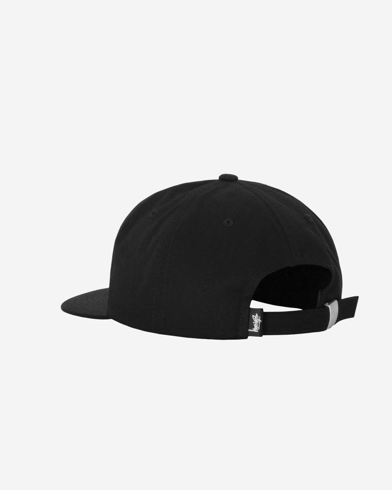 Casquettes Stussy Mid-depth Basic Strapback Noir | YBZ-4870480