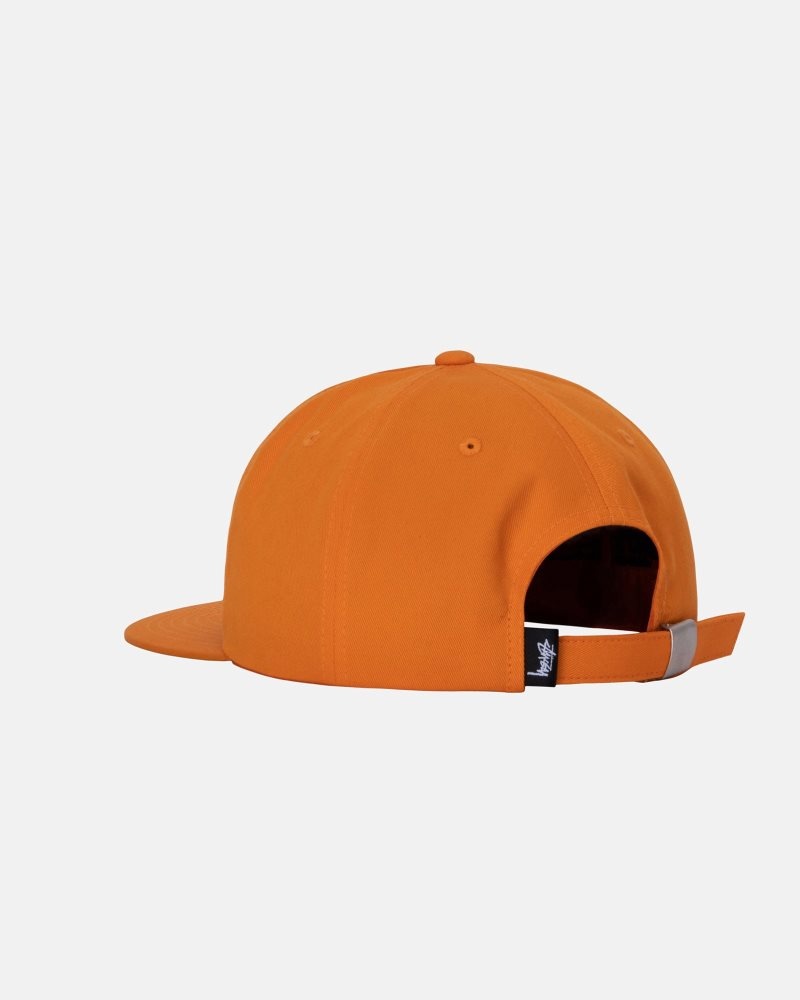 Casquettes Stussy Mid-depth Basic Strapback Orange | OTR-1352706