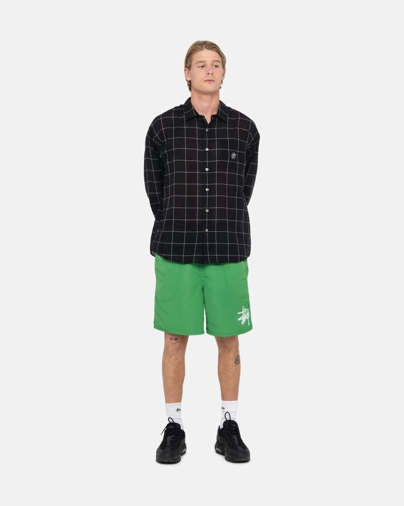 Short Stussy D'eau Big Basic Vert | QNH-0222330