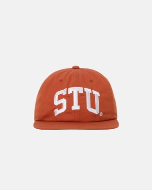 Casquettes Stussy Mid-depth Stu Arch Strapback Orange Foncé | MKK-4993192