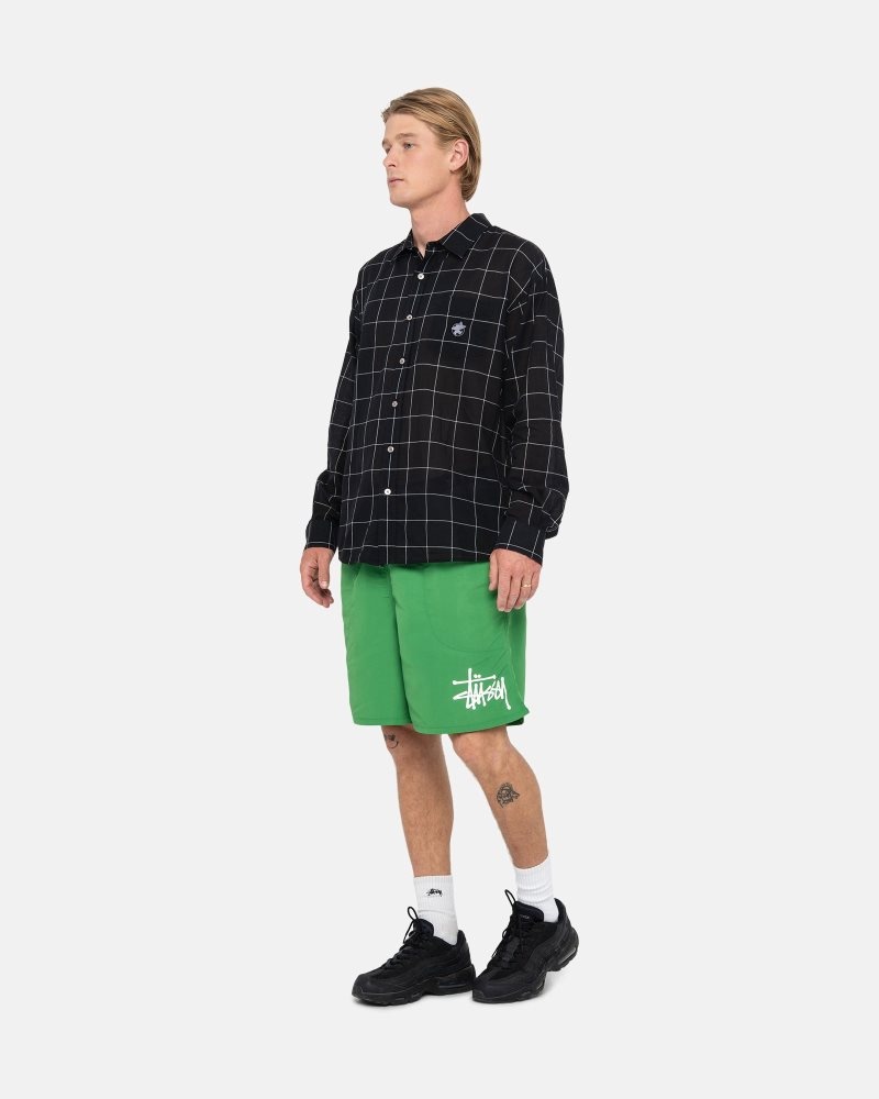 Short Stussy D'eau Big Basic Vert | QNH-0222330