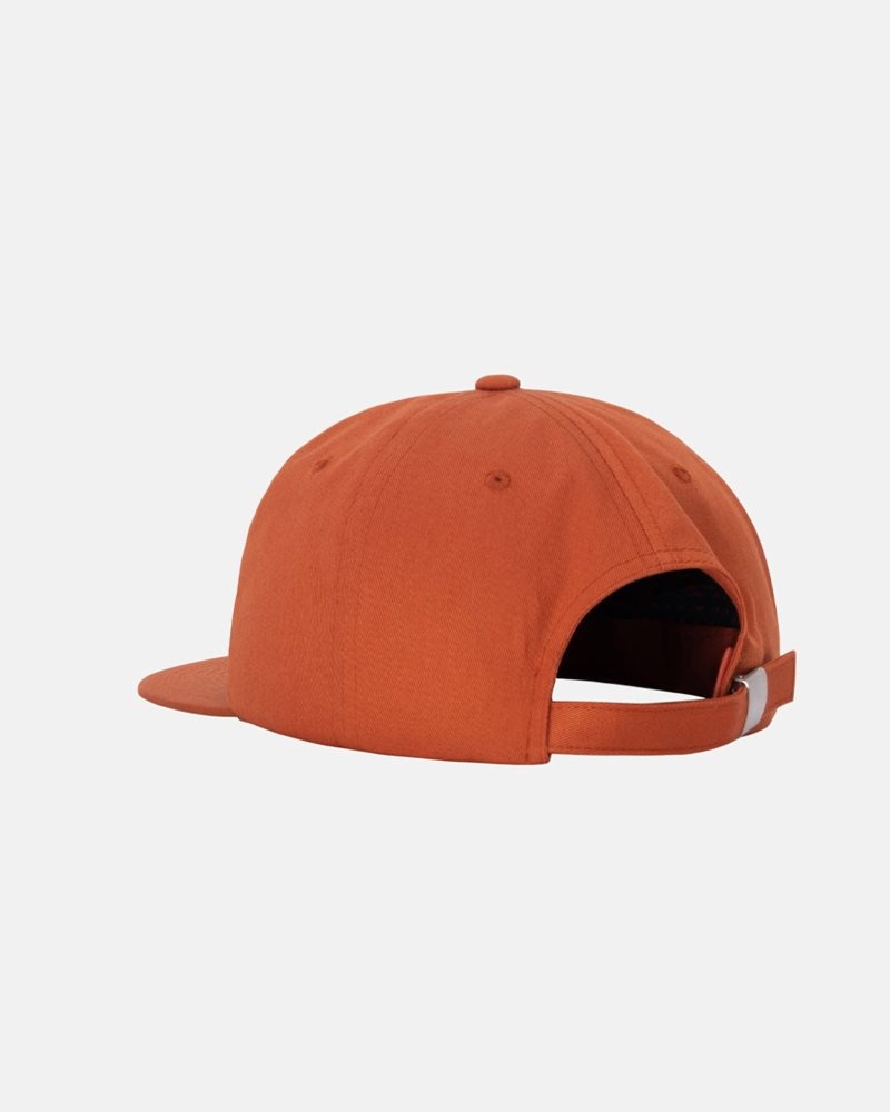 Casquettes Stussy Mid-depth Stu Arch Strapback Orange Foncé | MKK-4993192