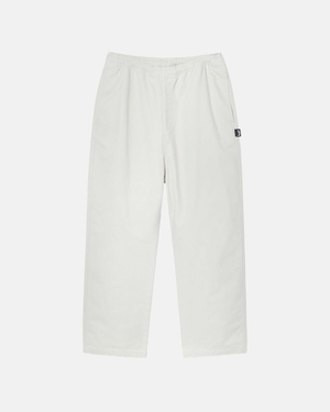 Pantalon Stussy Beach Brushed Coton Bone | WVD-3202574