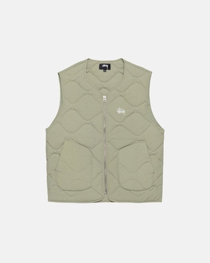 Gilet Stussy Recycled Nylon Liner Coyote | TPW-1389666