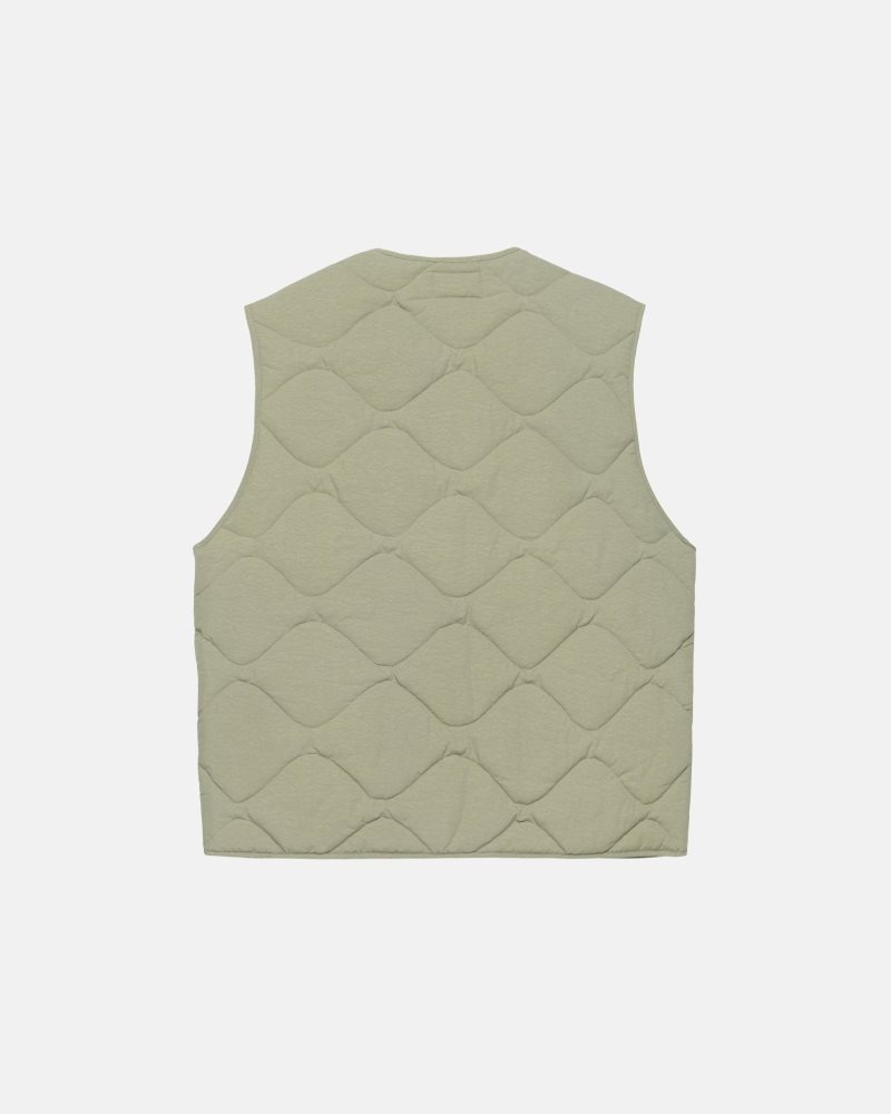 Gilet Stussy Recycled Nylon Liner Coyote | TPW-1389666