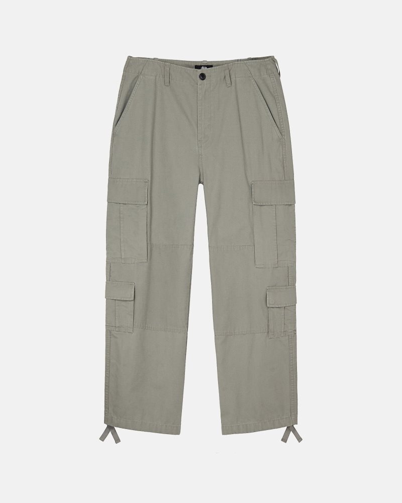 Pantalon Stussy Surplus Cargo Ripstop Vert Olive | ICQ-2522771