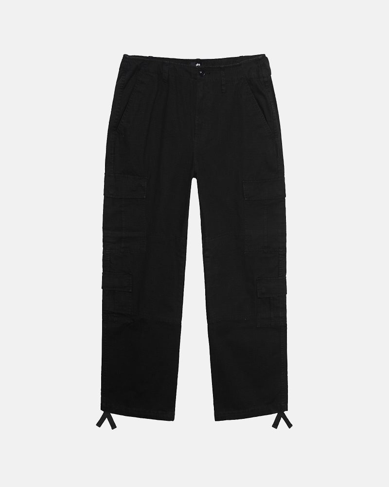 Pantalon Stussy Surplus Cargo Ripstop Noir | CPZ-4570940